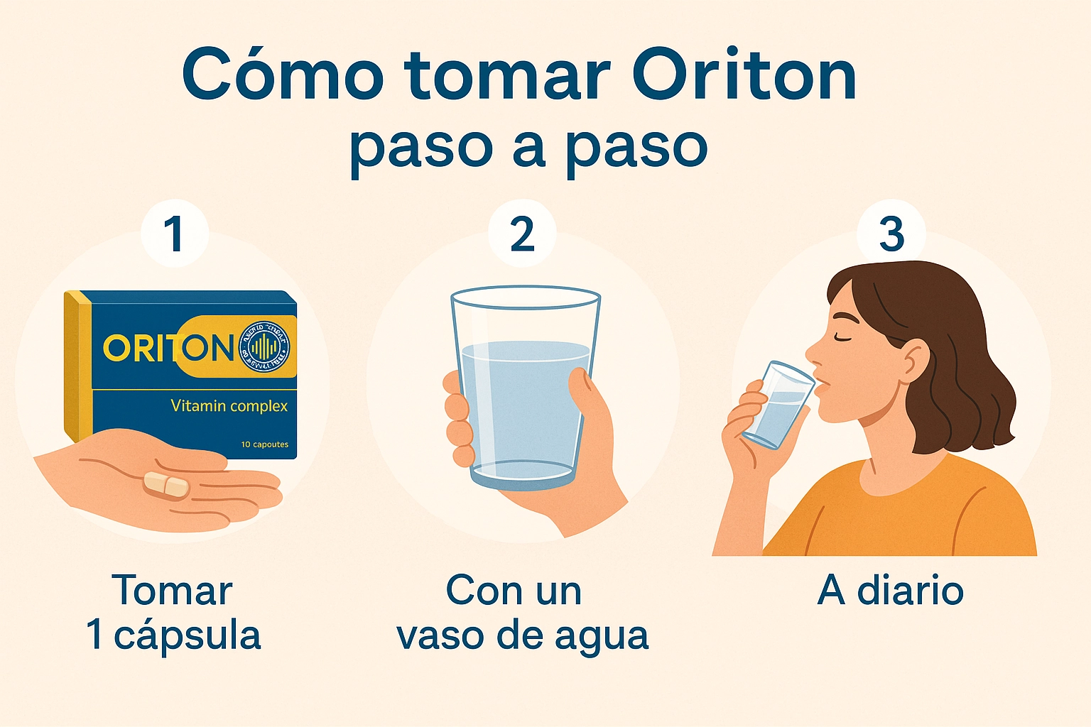 Cómo tomar Oriton paso a paso