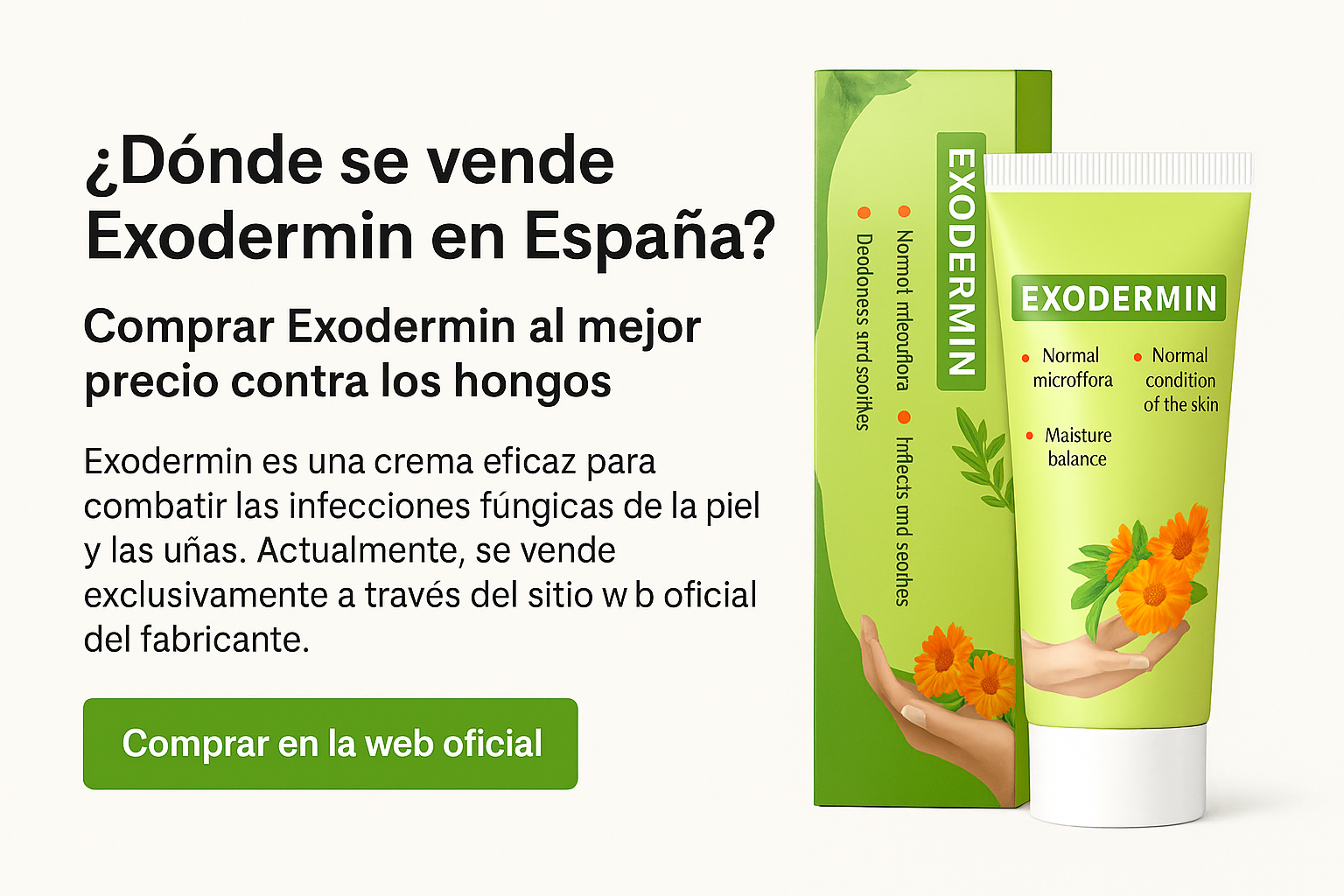 Exodermin crema original en envase.