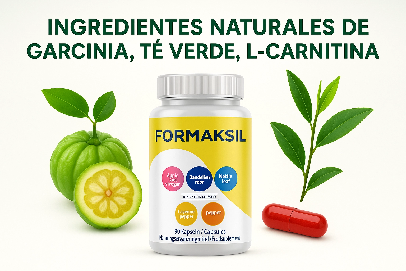 Ingredientes naturales de Formaksil – Garcinia, té verde, L-Carnitina