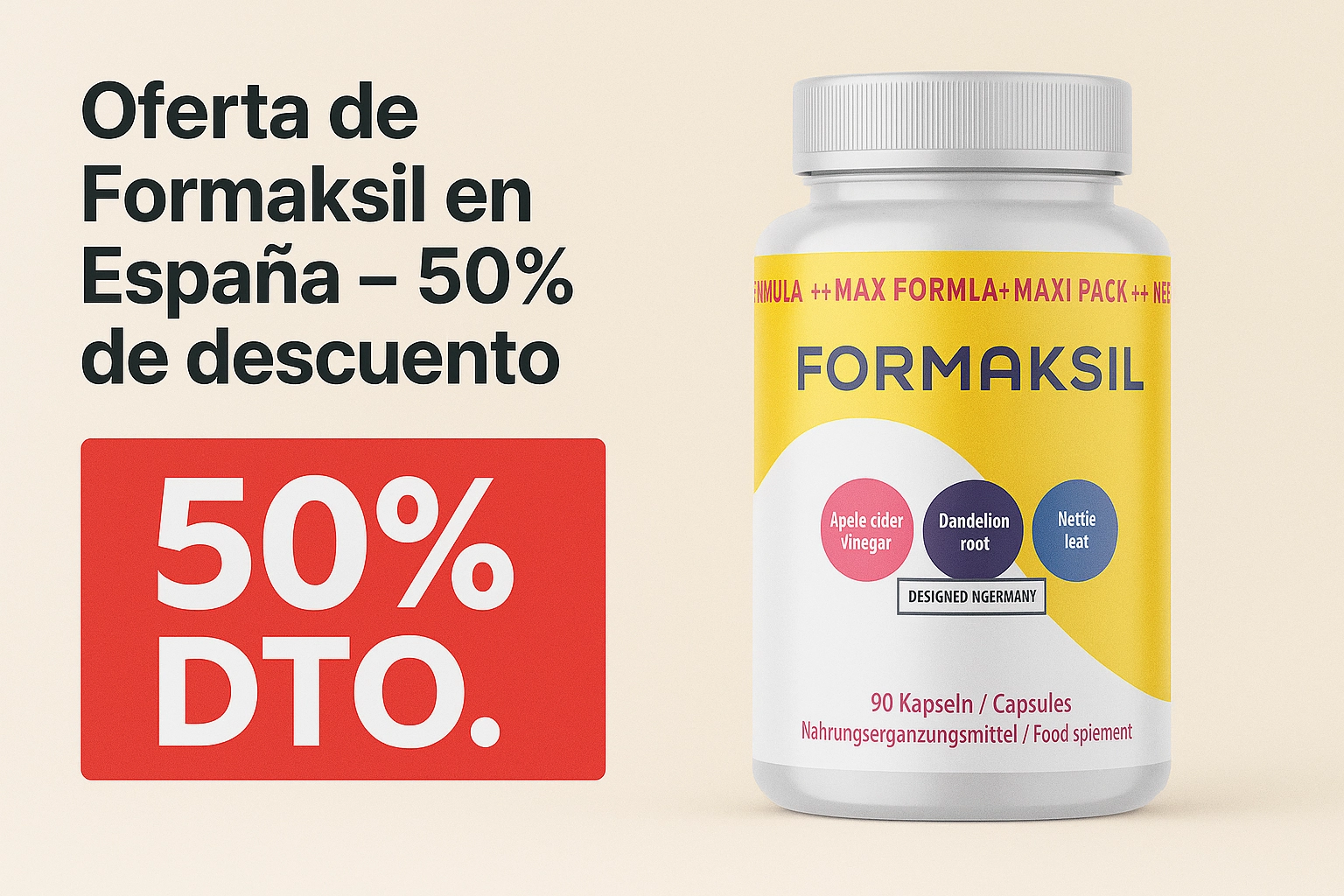 Oferta de Formaksil en España – 50% de descuento por tiempo limitado
