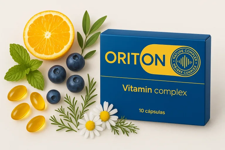 Composición natural de Oriton con vitaminas y plantas