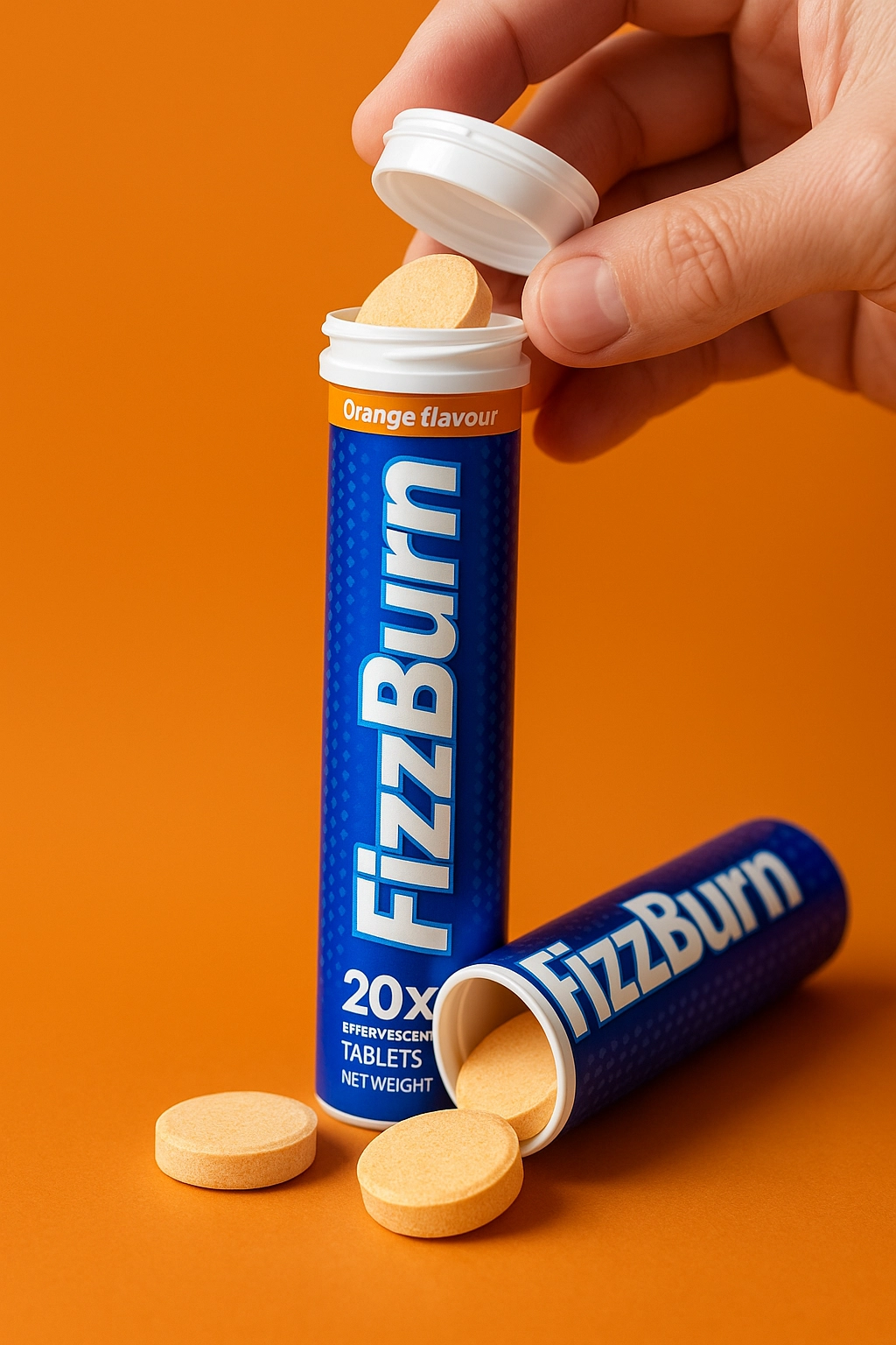 Tabletas Fizzburn originales en su empaque