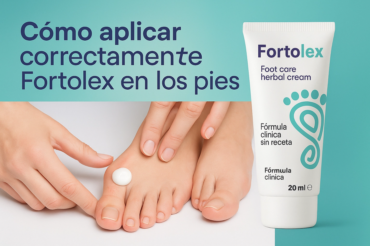 Cómo aplicar correctamente Fortolex en los pies