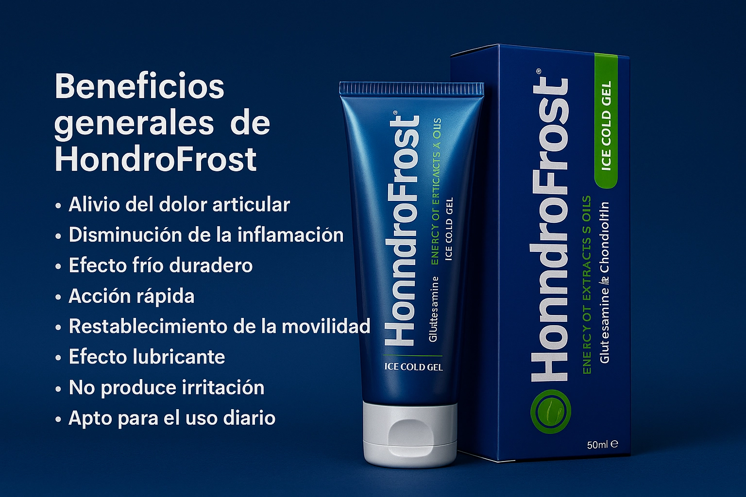 Beneficios clave del tratamiento con HondroFrost