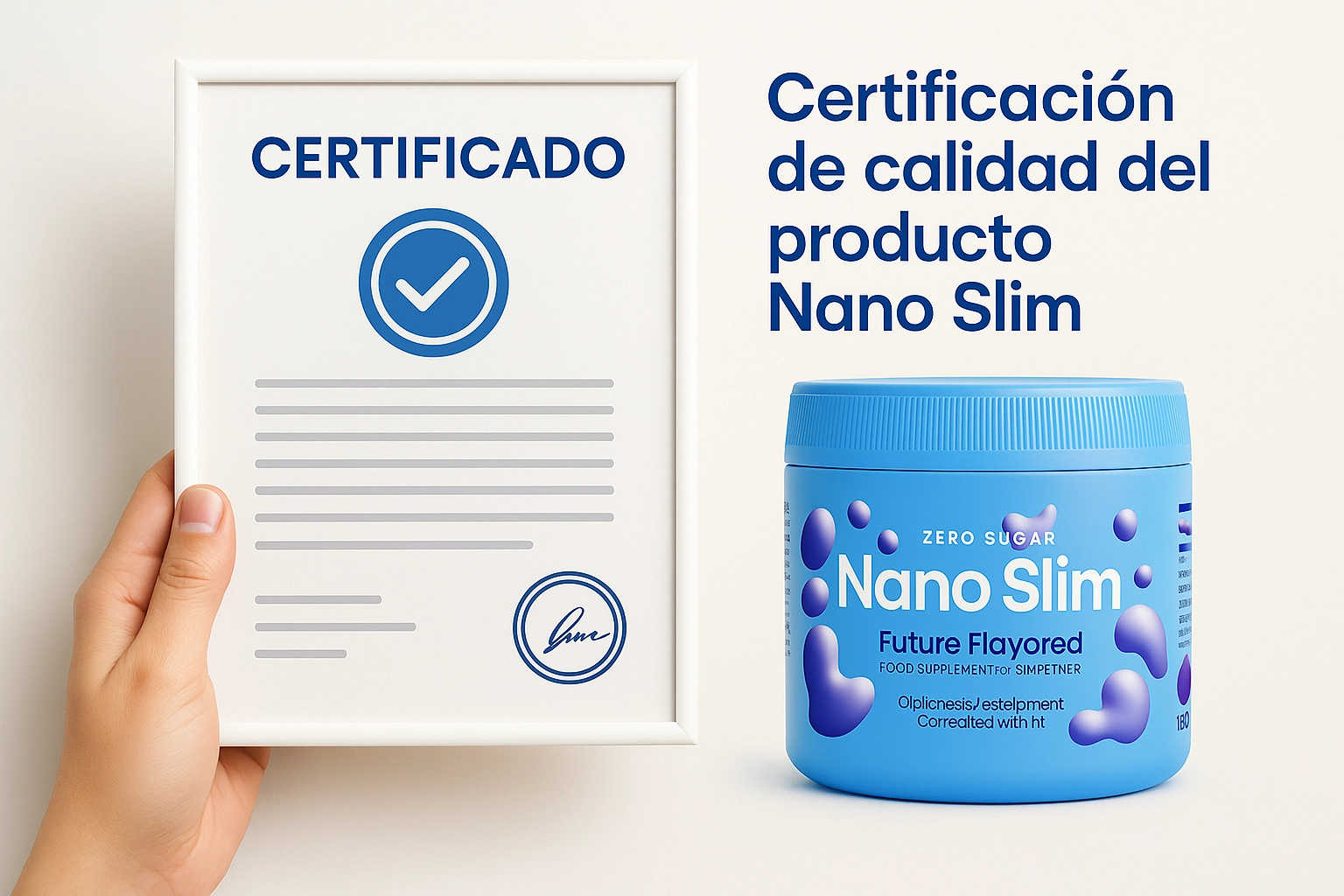 Certificación de calidad del producto Nano Slim