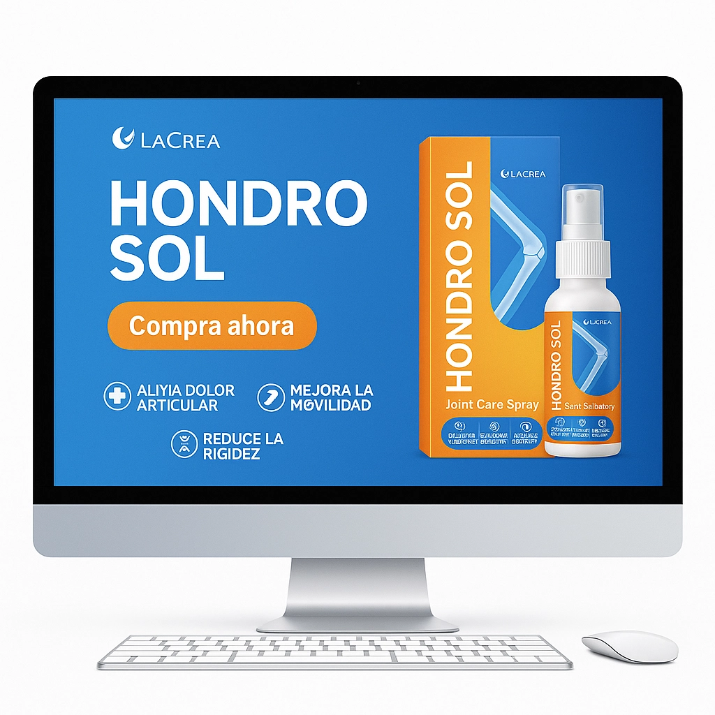 Página oficial de Hondro Sol en una pantalla de ordenador