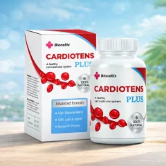 Detalle visual de Cardiotens Plus y su propuesta de salud para el mercado español