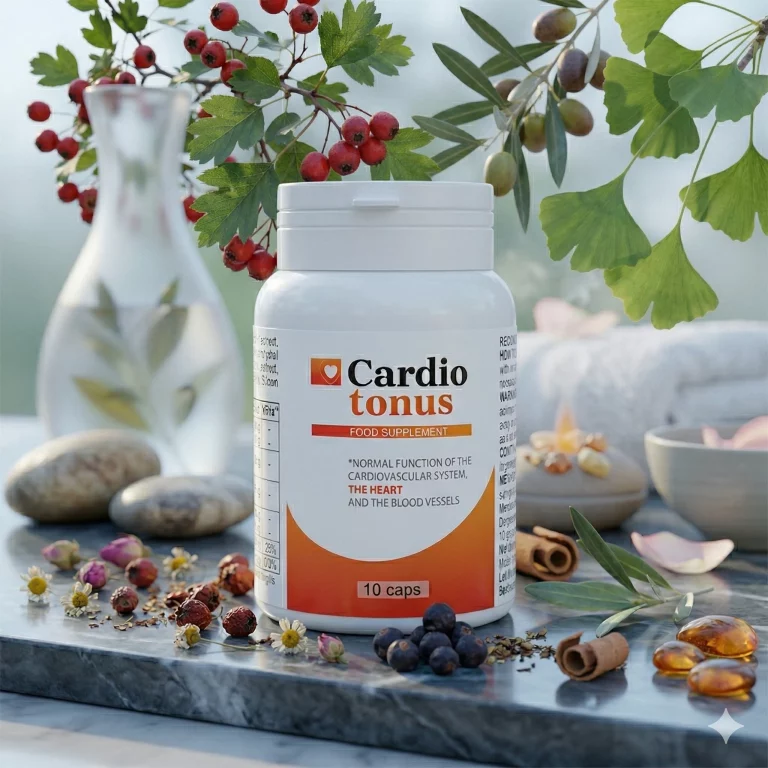 Cardiotonus cápsulas en formato crema con presentación del producto