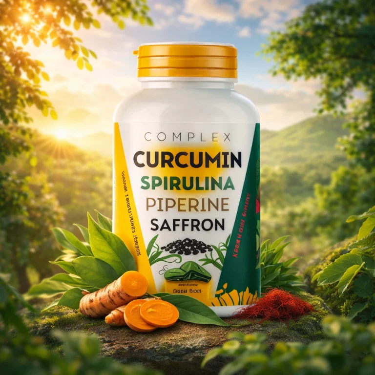 Curcuma Complex cápsulas en formato crema con presentación del producto