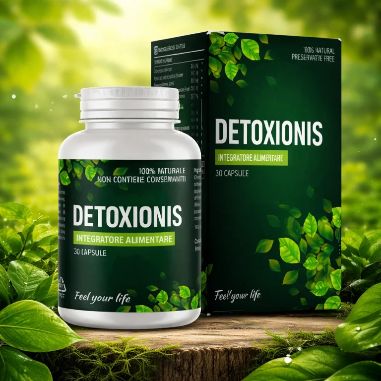 Detoxionis cápsulas en formato cápsulas con presentación del producto