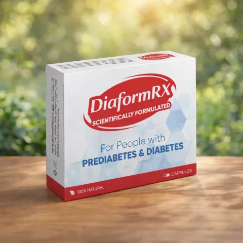 DiaformRX cápsulas en formato cápsulas con presentación del producto