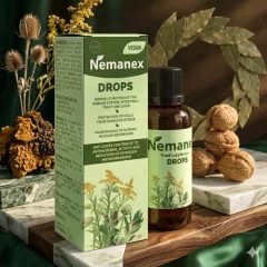Detalle visual de Nemanex y su propuesta de salud para el mercado español