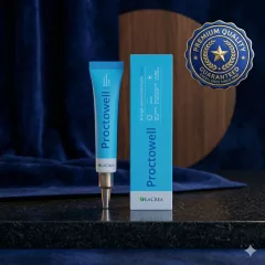 Proctowell crema en formato gel con presentación del producto
