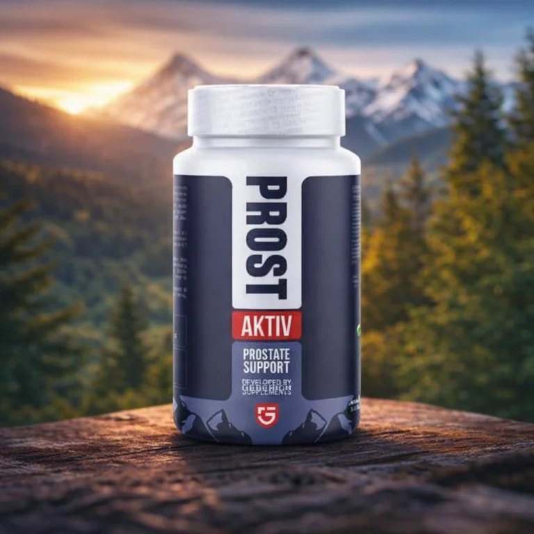 ProstAktiv cápsulas en formato gel con presentación del producto