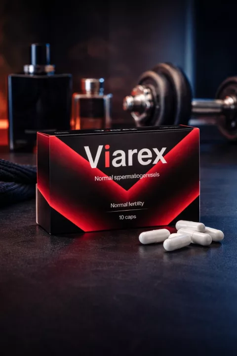 VIAREX cápsulas en formato gel con presentación del producto