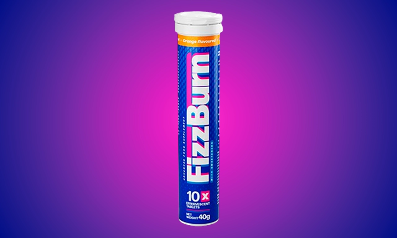 Composición natural de Fizzburn: L-carnitina, extracto de té verde, guaraná y vitaminas del grupo B para una pérdida de peso efectiva.