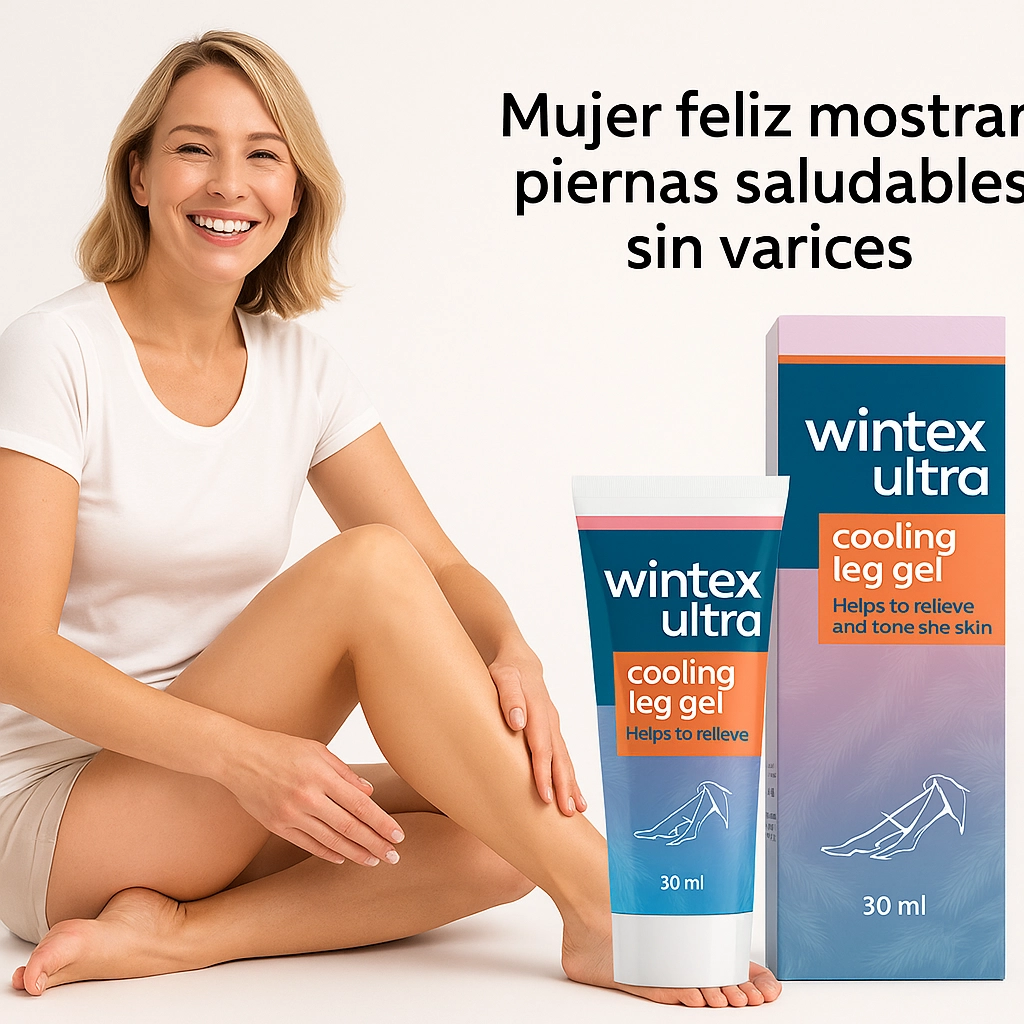 Mujer feliz mostrando piernas saludables sin varices