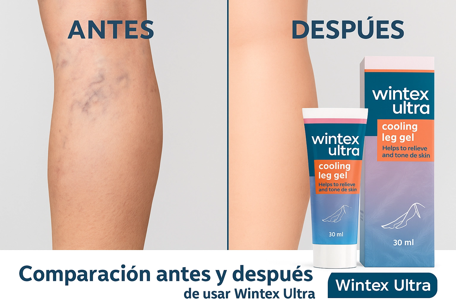 Comparación antes y después de usar Wintex Ultra